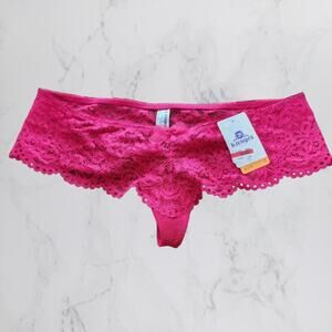 B.Tempted Small Hot Pink Lace Thong NWT